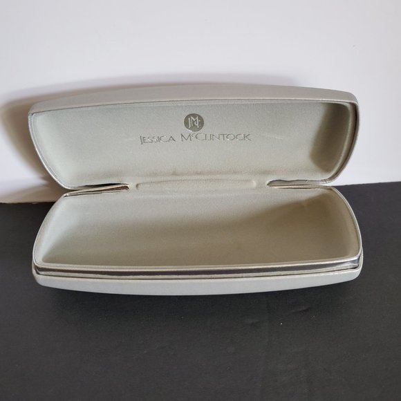 Jessica McClintock Hardshell Eyeglass Cases Black Silver Cream Blue - Picture 7 of 10